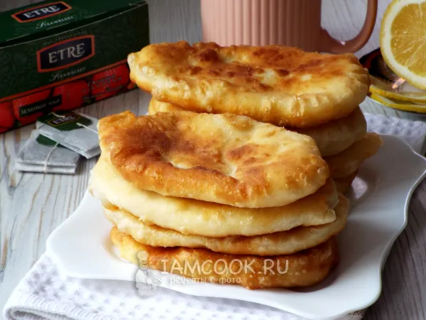 Фото блюда: Тонкие пирожки с картошкой на кефире