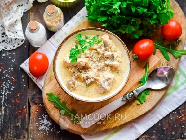 Фото блюда: Сливочная подлива из курицы