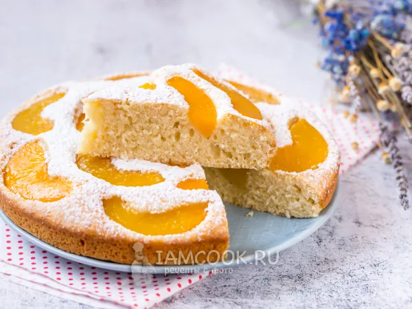 Фото блюда: Пирог с кокосовой стружкой и сливками