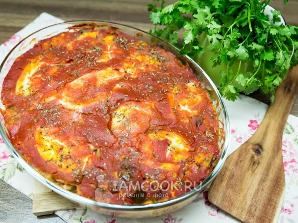 Фото блюда: Пицца из баклажанов