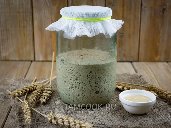 Фото блюда: Закваска на меду для хлеба (ржаная)