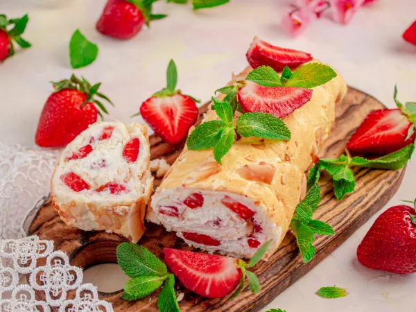 Фото блюда: Меренговый рулет ПП