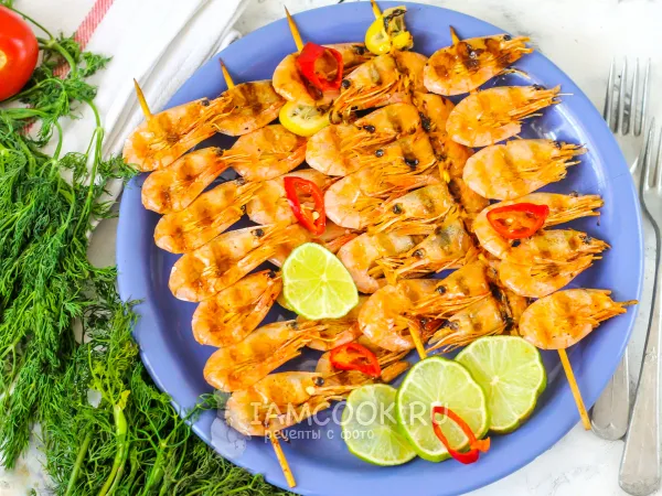 Фото блюда: Креветки на электрогриле