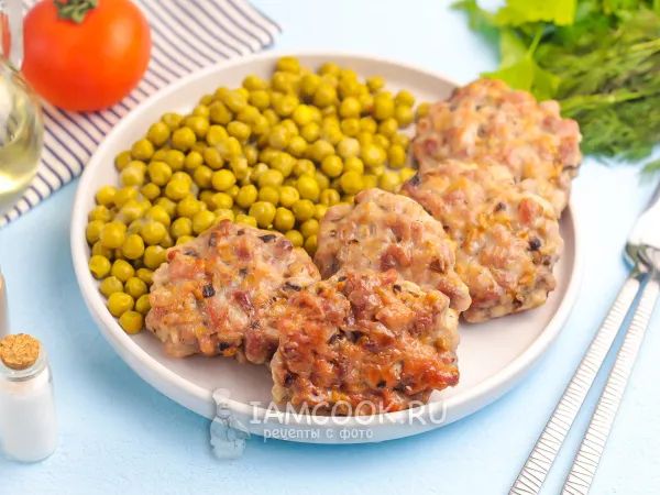 Фото блюда: Рубленые котлеты из свинины с грибами