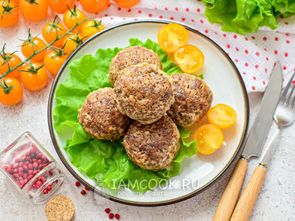 Фото блюда: Биточки из говядины в духовке