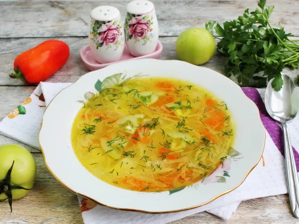 Фото блюда: Суп с зелеными помидорами