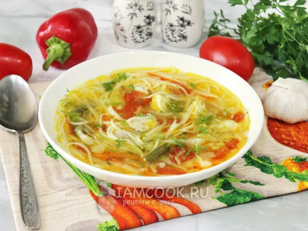 Фото блюда: Тибетский суп Тхукпа с курицей