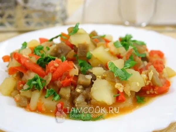 Фото блюда: Овощи тушеные в мультиварке