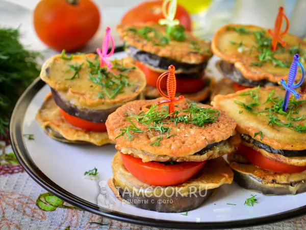Фото блюда: «Гамбургеры» из баклажанов