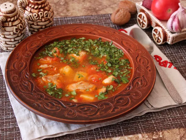 Фото блюда: Суп чахохбили из курицы