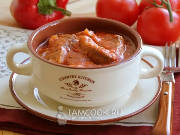 Фото блюда: Паприкаш из свинины