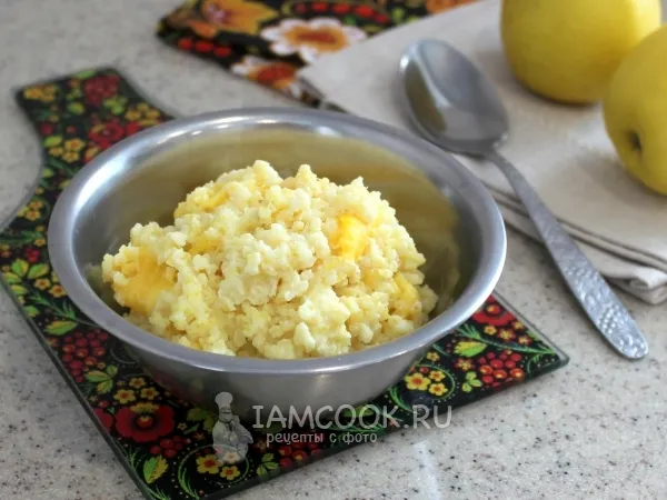 Фото блюда: Пшенная каша с тыквой на молоке