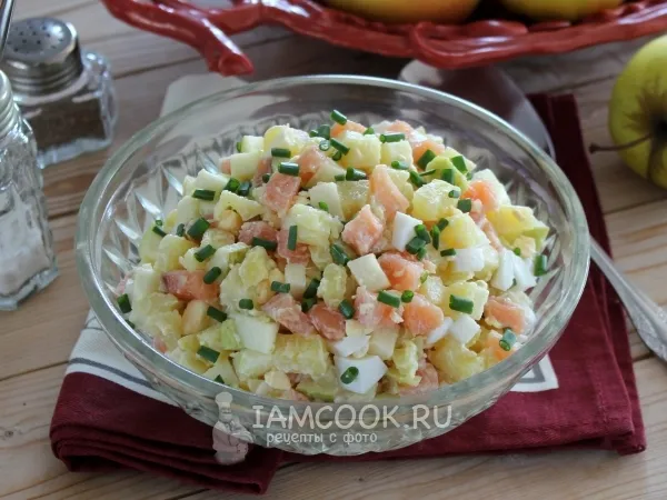 Фото блюда: Салат с красной рыбой