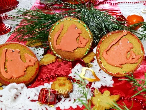 Фото блюда: Новогоднее печенье «Огненная обезьяна»