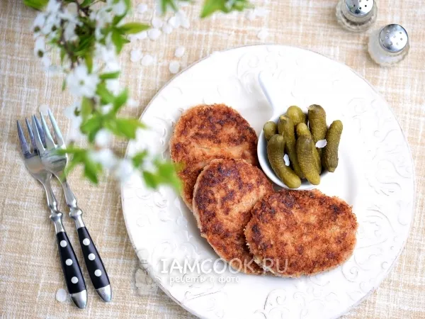 Фото блюда: Постные котлеты из кальмаров
