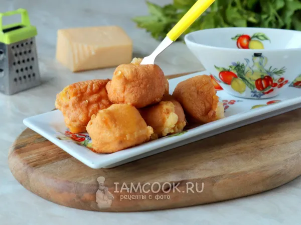 Фото блюда: Сыр в кляре во фритюре