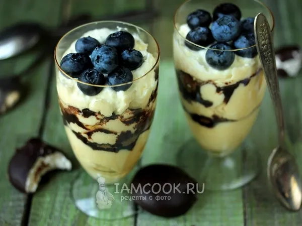 Фото блюда: Творожный десерт с «Несквиком»