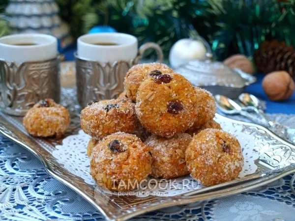 Фото блюда: Морковное печенье с овсяными хлопьями