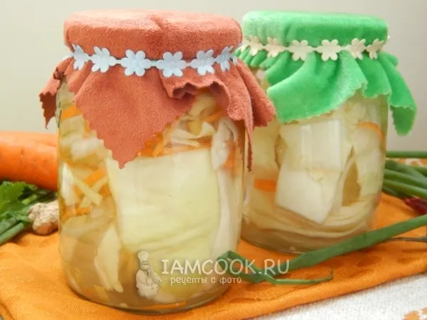 Фото блюда: Капуста по-корейски на зиму кусками