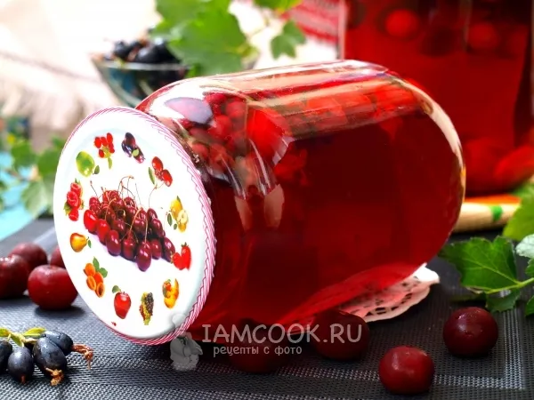 Фото блюда: Компот из вишни и смородины