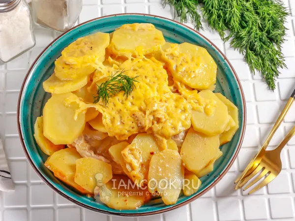 Фото блюда: Мясо по-французски в казане