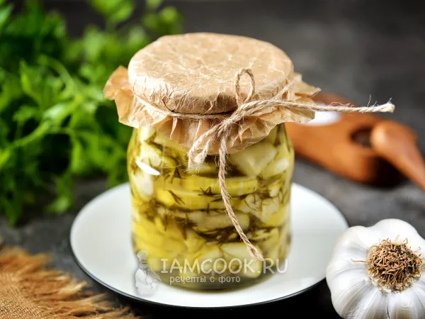 Фото блюда: Кабачки в собственном соку на зиму