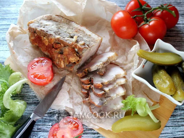 Фото блюда: Грудинка по-одесски в духовке