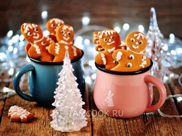 Фото блюда: Имбирное печенье с медом и корицей