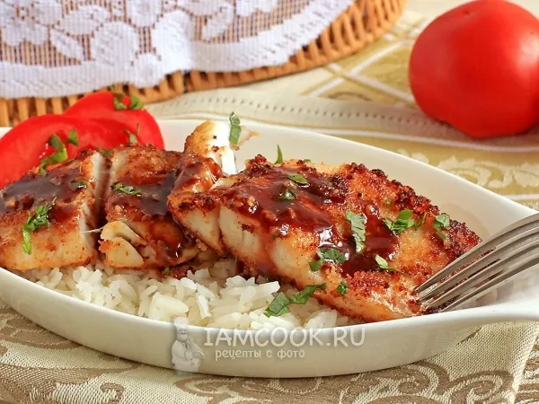 Фото блюда: Филе судака под маринадным соусом
