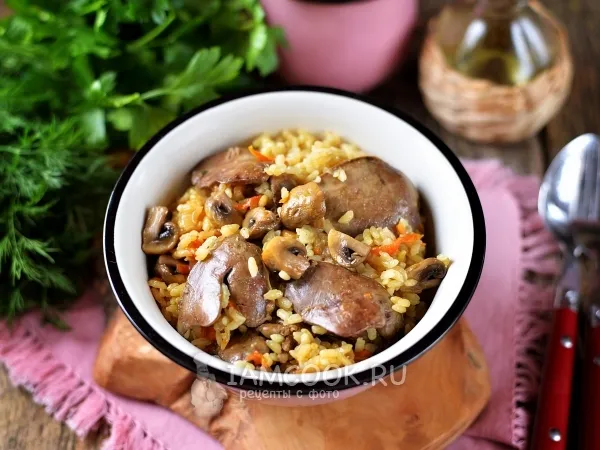 Фото блюда: Плов с печенью