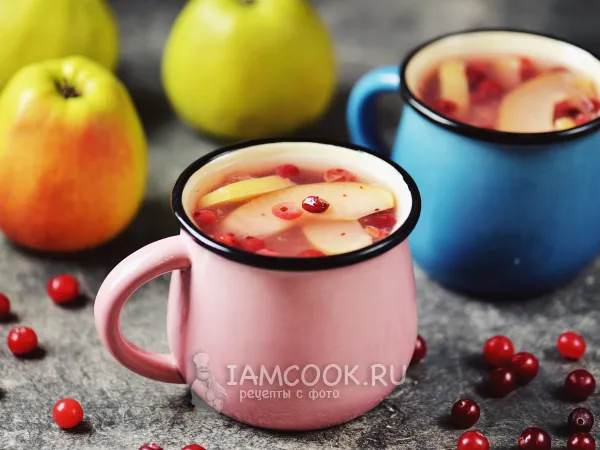 Фото блюда: Кисель из клюквы и яблок