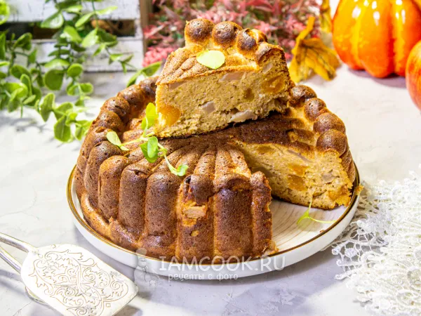 Фото блюда: Диетический пирог с тыквой (ПП)
