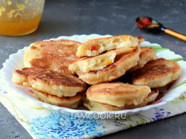 Фото блюда: Оладьи с курагой