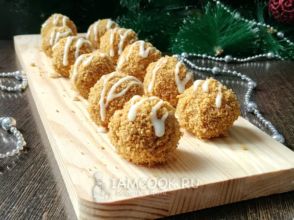 Фото блюда: Медовые шарики (пирожное)