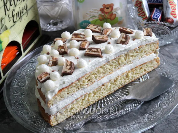 Фото блюда: Творожный торт со сгущенкой