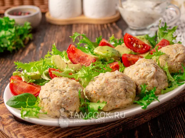 Фото блюда: Тефтели из индейки на пару в мультиварке