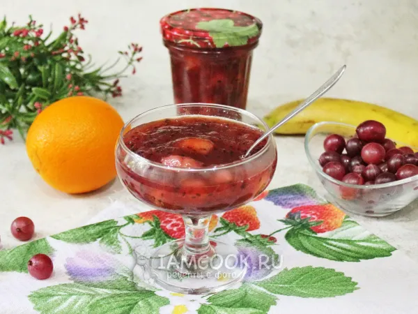 Фото блюда: Варенье из крыжовника с бананом и апельсином на зиму