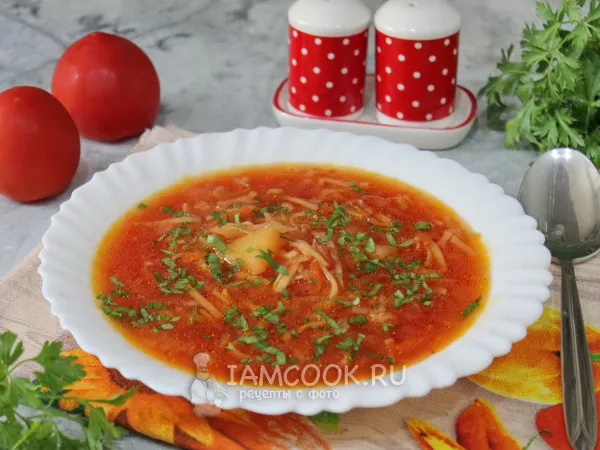 Фото блюда: Борщ с макаронами