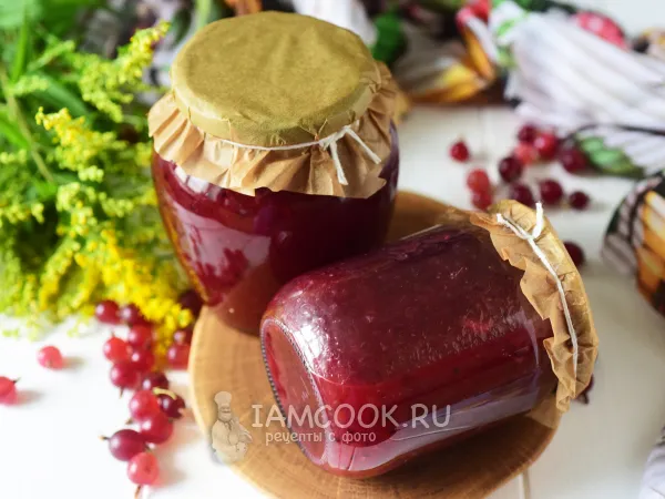 Фото блюда: Желе из крыжовника с апельсином и лимоном на зиму