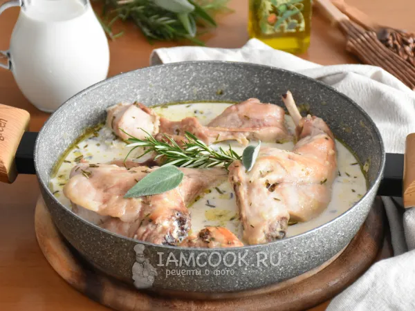 Фото блюда: Кролик тушеный в молоке