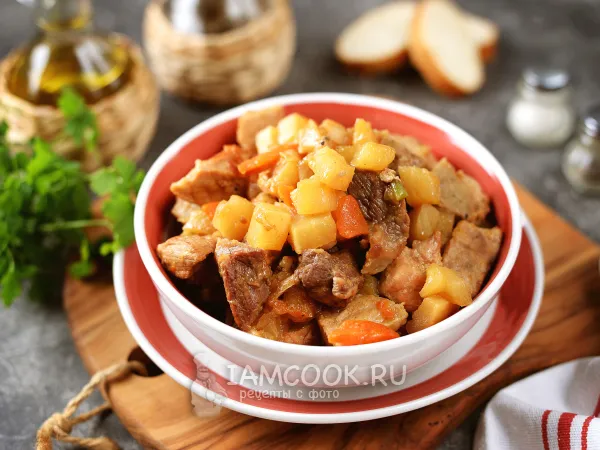 Фото блюда: Жареная репа с мясом