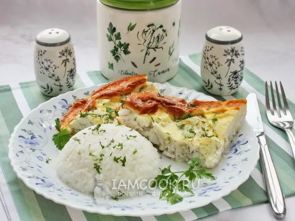 Фото блюда: Судак в яйце в духовке