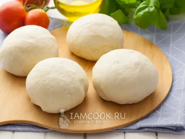 Фото блюда: Постное тесто для пиццы