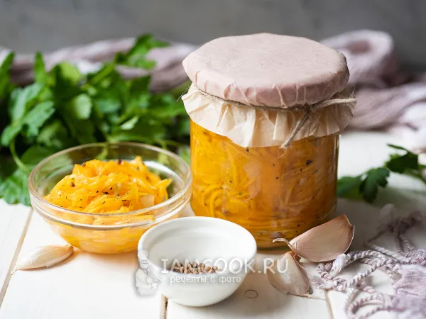 Фото блюда: Тыква по-корейски на зиму