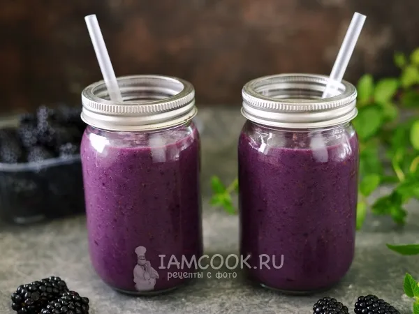 Фото блюда: Смузи с ежевикой