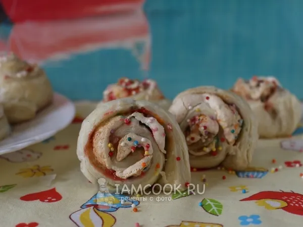 Фото блюда: Печенье Розочки с белковым кремом