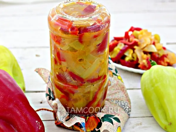 Фото блюда: Салат из болгарского перца на зиму