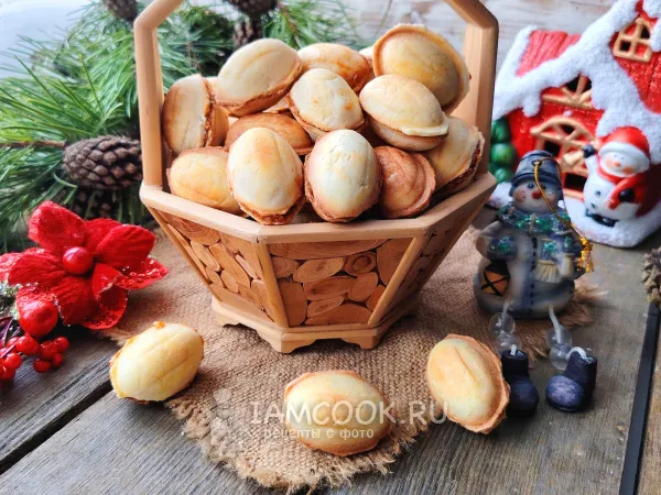 Фото блюда: Печенье орешки в вафельнице