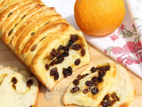 Фото блюда: Апельсиновый пирог с изюмом