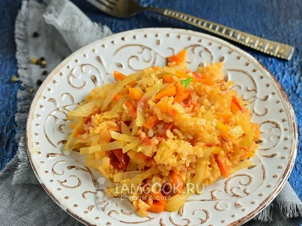 Фото блюда: Овощной плов в мультиварке